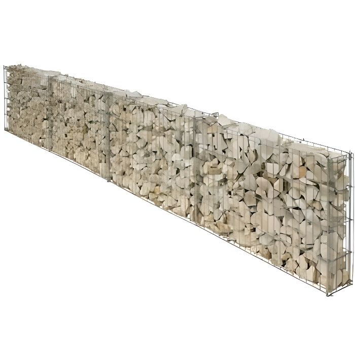 Gabion pour muret long:2,30ml Haut :40cm