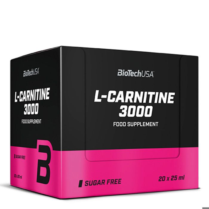L-CARNITINE 3000 Biotech USA 20 Shots (Citron - 20 x 25ml)