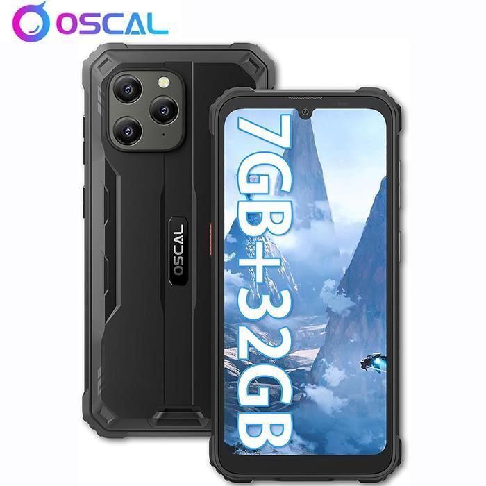 Smartphone Blackview BV6600E 4Go+32Go 5.7Pouces IP68 Etanche Android 11.0 Caméra 13MP+5MP 4G NFC - Noir