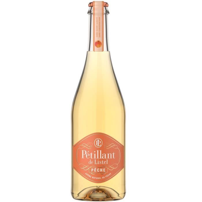 Pétillant de Listel - Arômatisé pêche - Effervescent - 3,5 % Vol. - 75 cl