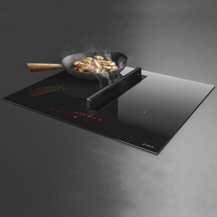Plaque de cuisson avec hotte intégrée Elica NIKOLATESLA FIT 70cm - Évacuation Noir