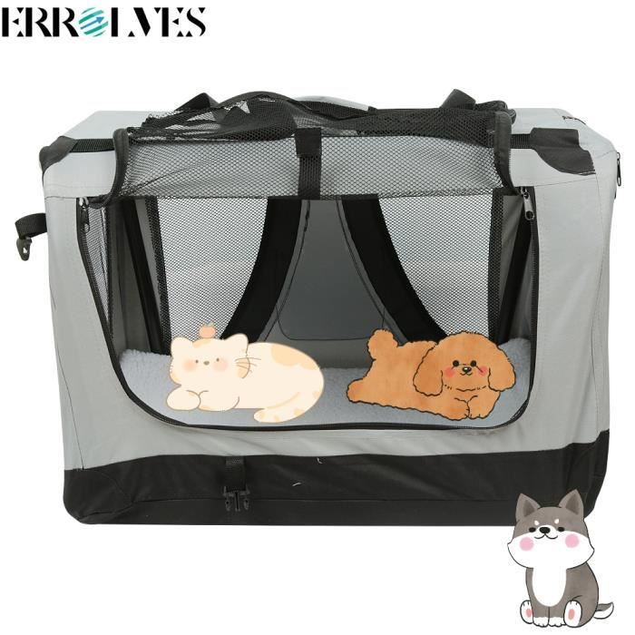 ERROLVES®Sac de Transport d'animaux pour Chien Chat Lapin,pour Voyage en Avion, Train et Voiture