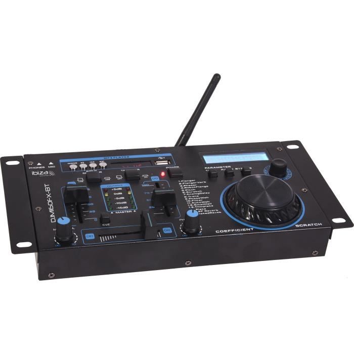IBIZA SOUND DJM160FX-BT - Table de mixage 2 canaux avec DSP 16 effets