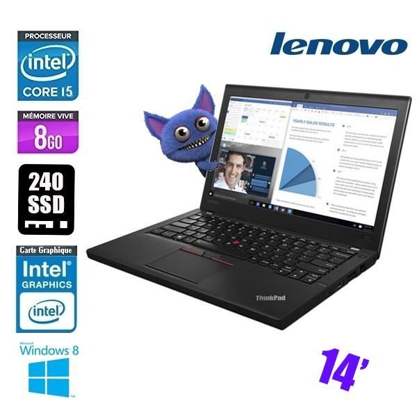 LENOVO THINKPAD T460 CORE I5 6300U 2.4Ghz 8GO SSD 240