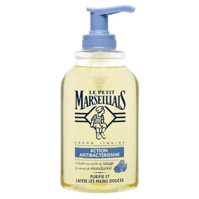 LOT DE 12 - LE PETIT MARSEILLAIS : Savon liquide mains antibactérien 300ml