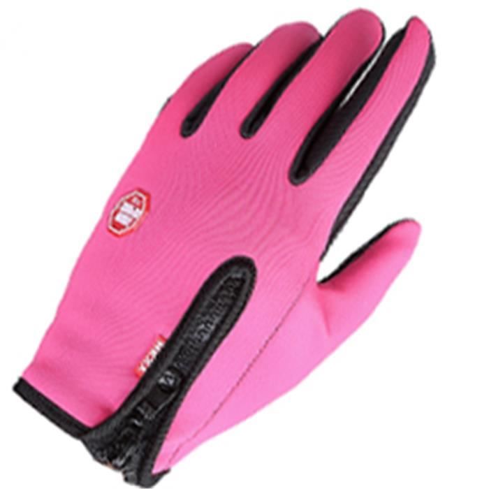 Gants de Vélo Moto Hiver écran tactile Gants Sports Ski Pêche pour Hommes Femme M