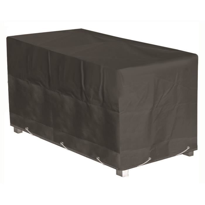 GREEN CLUB Housse de protection pour table de jardin - 220x120x65 cm - Anthracite