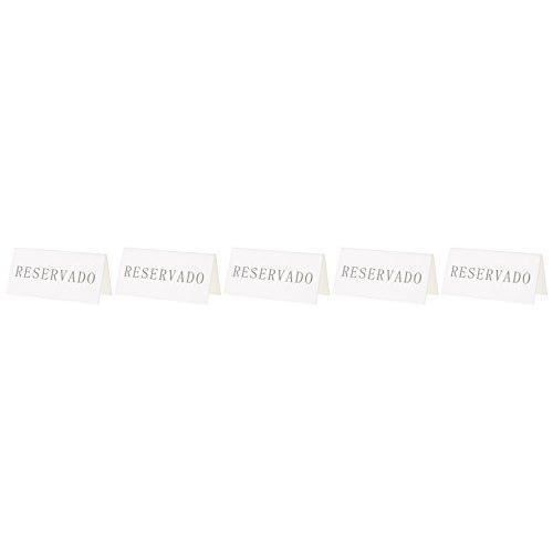 Securit Tableau noir de Table en Espagne réservation, supports, Lot de 5 - TN-RES-ES-WT