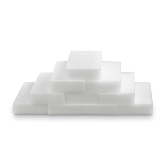TRIXES Lot de 10 éponges de nettoyage magiques pour éliminer les tâches blanc éco de marque