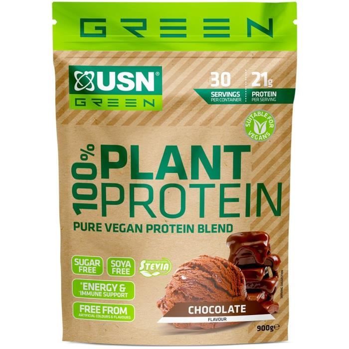 USN Protéines 100% Plant - Chocolat - 900 g