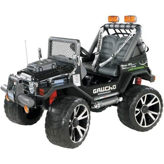 PEG PEREGO Voiture electrique 4X4 Gaucho Superpower - 2 places - Batterie 24V