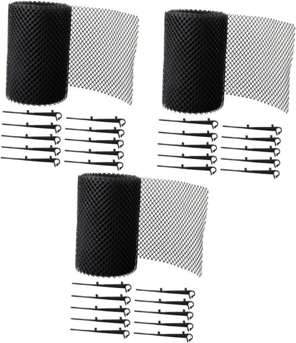 Filet Anti-oiseaux 15x30m Noir - Maille 5x5cm - Pour Potager, Verger, Balcon, étang - Résistant UV Et Intempéries