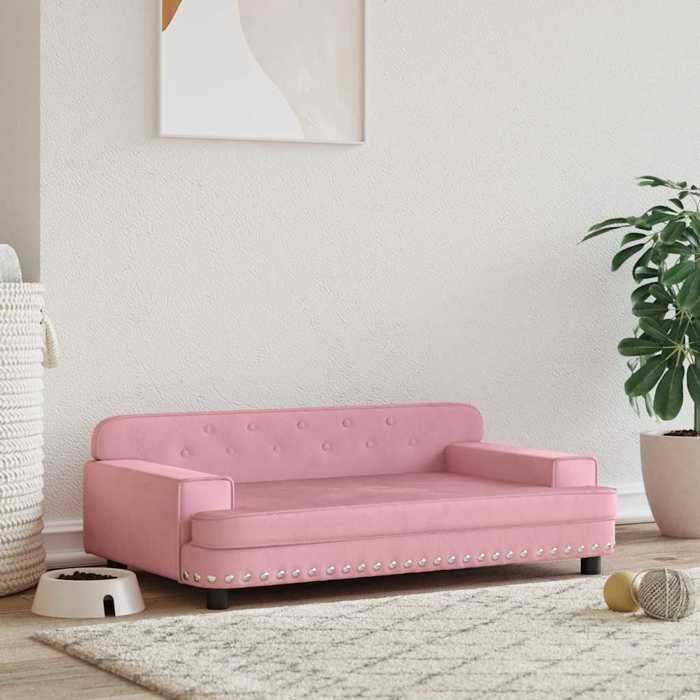 vidaXL Lit Velours
