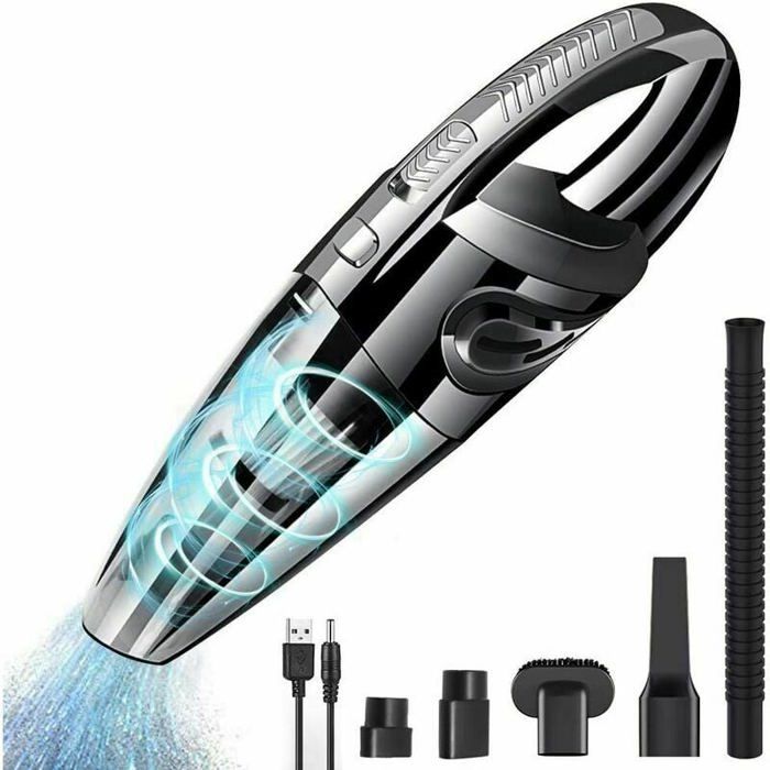 Aspirateur à main - LARGEIGHT - 120W - HEPA lavable - Sans sac - Rechargeable