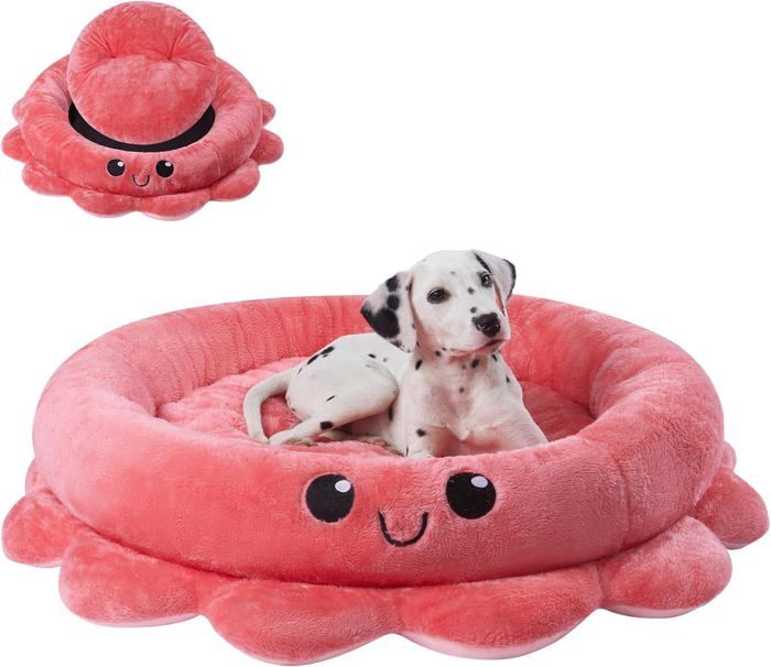 Comparer les prix de Panier Pour Chien Moyen Taille,Lit Pour Chien En Forme De Pieuvre,76Cm Paniers Pour Chiens Chaud Et Confortable,Dog Bed,Panier Chie