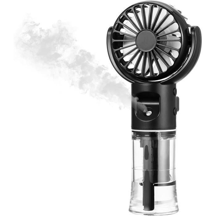 Ventilateur Brumisateur PortableMini Ventilateur Portable RechargeableVentilateur Portable à 4 VitessesUSB Ventilo - Hom