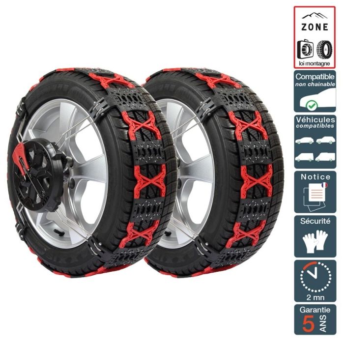 Chaussette À Neige Pour Roue ADAPTÉ AU Pneu 225/70R15