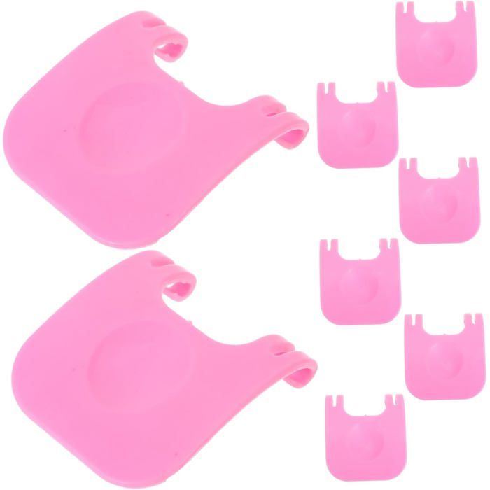 Lot De 8 Clips De Fixation pour Cage À Lapin en Plastique Rose en Polypropylène