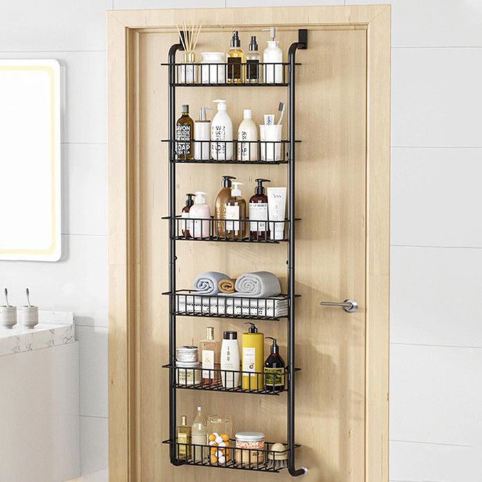 VEVOR Organisateur Porte Garde-Manger 10 Niveaux – Étagère Épices Murale Ou Porte Réglable, Acier Robuste Blanc, Rangement Cuisine Salle De Bain