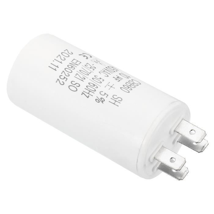 Condensateur CBB60 10uF 450V AC 4 bornes 5060Hz Film polypropylène — free download
