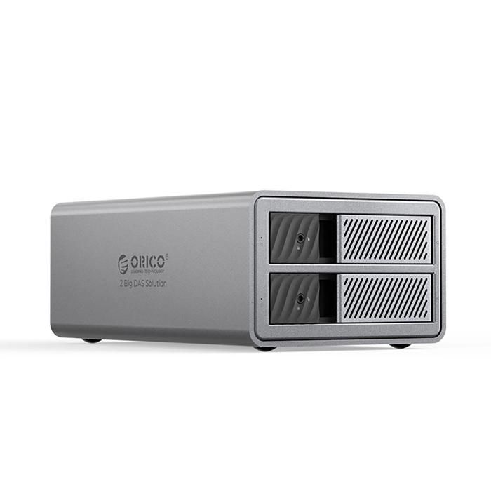 Orico 9828RU3 – Baie 2 disques SATA 25/35 RAID (RAID0/1) USB 3.0 & eSATA 2×10 To (20 To max)