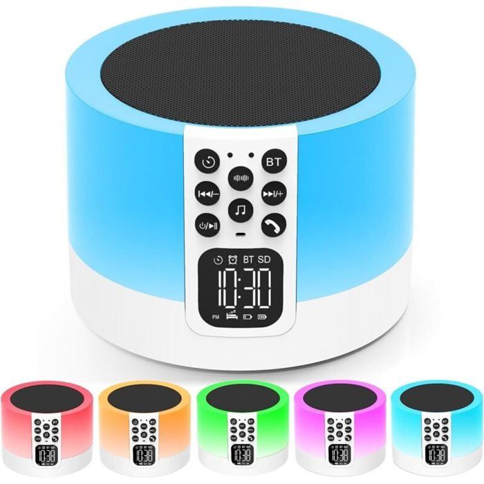 Veilleuse Enceinte bluetooth lumineuse Lampe de chevet tactile fonction Veilleuse Enceinte bluetooth lumineuse Lampe de chevet tactile fonction
