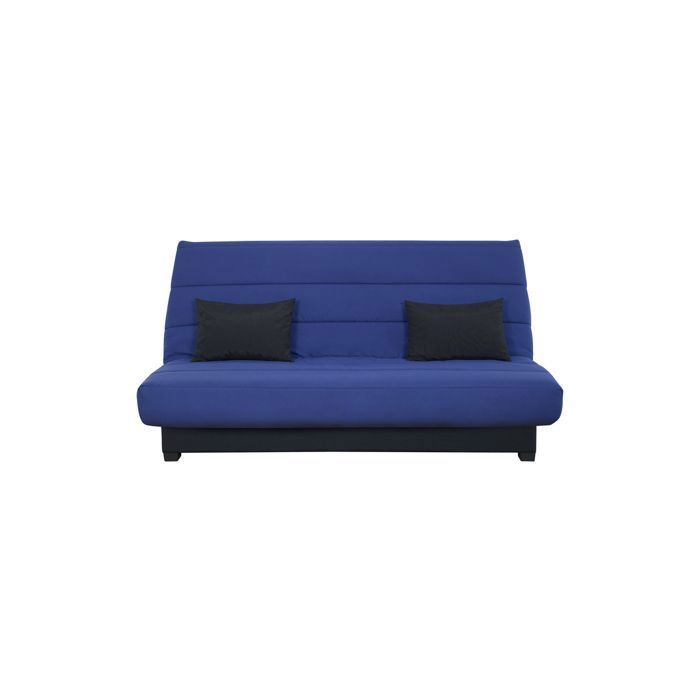 Banquette convertible Clic clac CECILIA - RELAXIMA - couchage 130 x 190 rangement intégré pearl marine