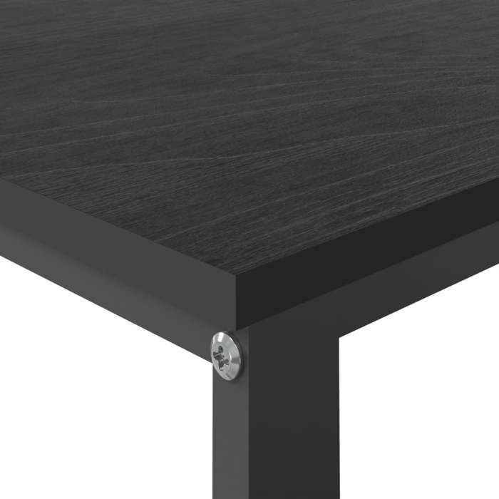 Bureau BURKE Noir Table à écrire - 1 PERSONNE - Noir 110x60x73 cm - Aggloméré BB91