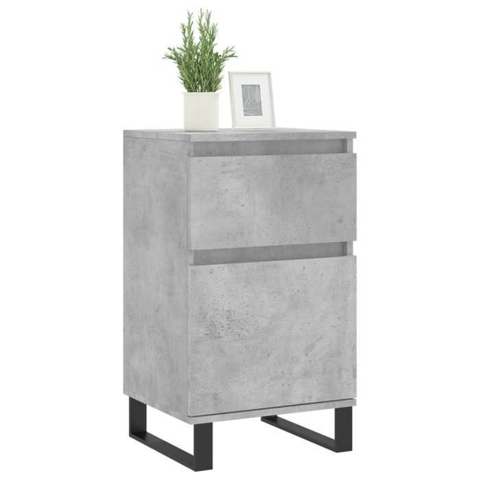 Buffet bahut/Commode MVS - multi-rangement - Meuble sur pied -s 2 pcs gris béton 40x35x70cm bois dingénierie &26_9309598