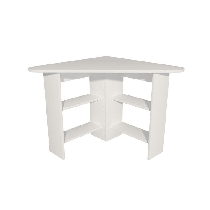 Bureau en bois Corner - 80 x 80 x 73 cm - Blanc Bureau en bois Corner - 80 x 80 x 73 cm - Blanc