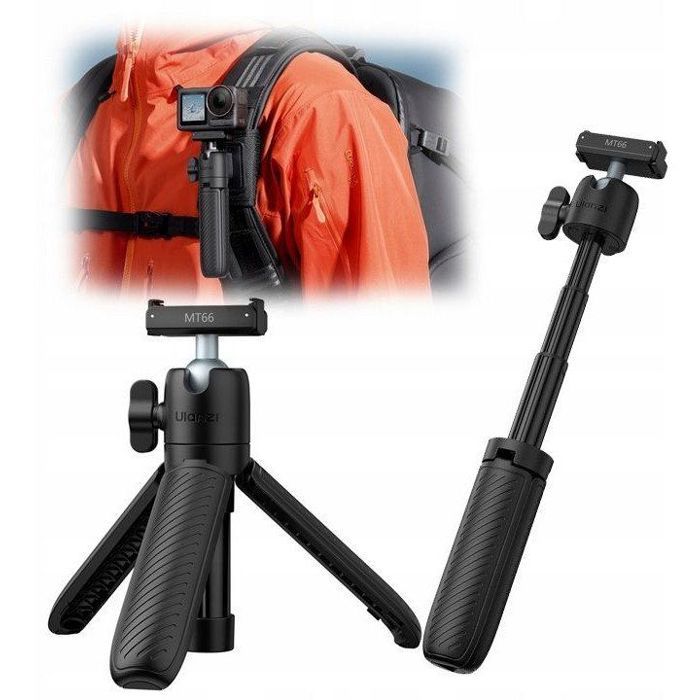 Ulanzi Mini trépied pour perche à selfie support pour sac à dos DJI Action 5 Pro 4 3 / / Mt66