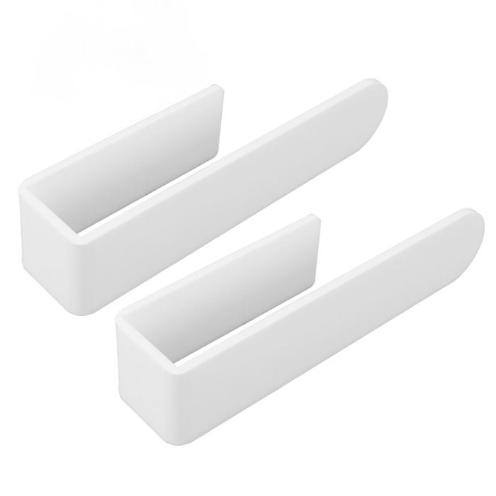 Porte-serviettes auto-adhésif - SHIPENOPHY - Barre 20 cm - Acrylique transparent - Auto-adhésif sans perçage - Lot de 2