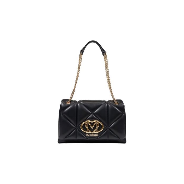 Sac à main en polyéthylène noir Love Moschino