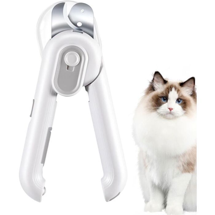 Coupe-ongles pour chat coupe-ongles LED pour chats Coupe-griffes portable pour animaux de compagnie coupe-ongles et coupe-ongles