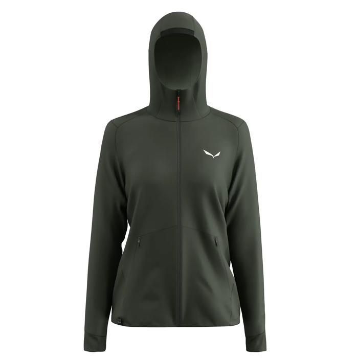 Veste à capuche femme Salewa Puez Merino - dark olive Veste à capuche femme Salewa Puez Merino - dark olive
