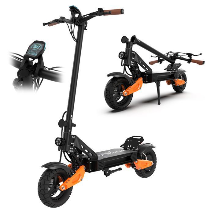 Headeer H67 PRO Trottinette Électrique Pliable 48 V 25 Ah Batterie 11 Pneus pneumatiques tout-terrain avec 3 Mode de Vitesse
