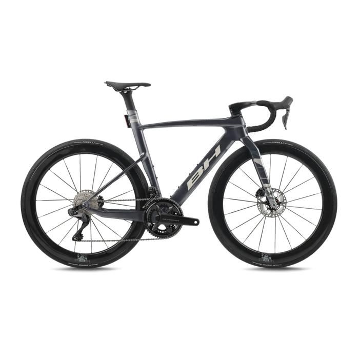 Vélo de route BH Bikes Aerolight 8.0 - dark grey_cream_light grey - Noir - M