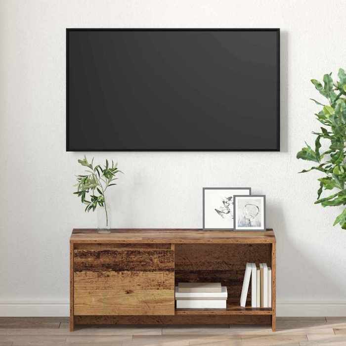 Magnifique Marron Banc TV - Ensemble meuble TV 90X35X40 cm Bois Ancien &&60353