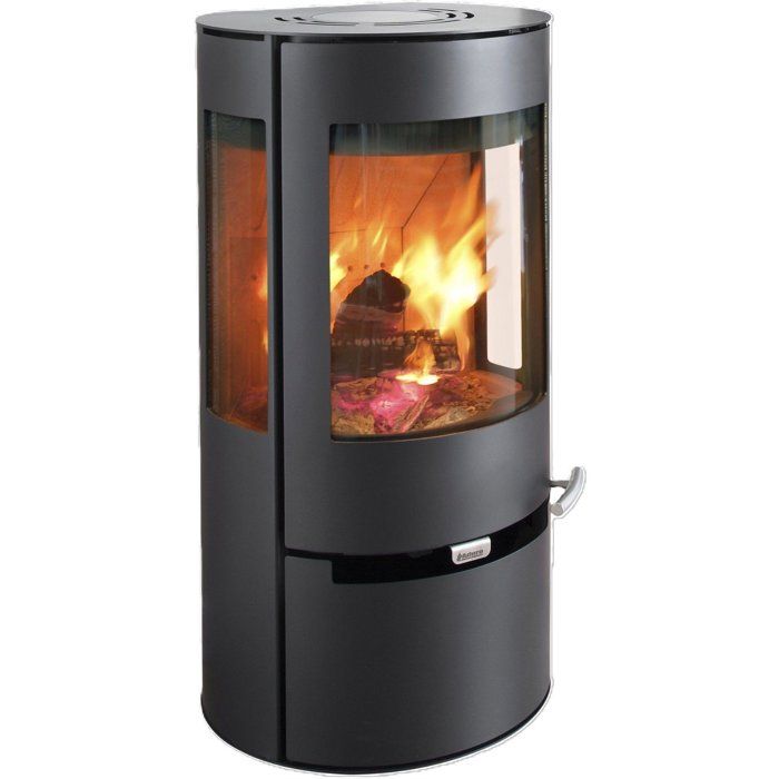 Aduro Poêle à bois en acier 9 air étanche noir 6KW