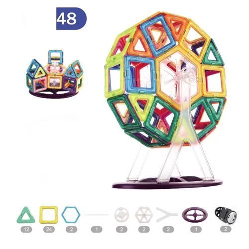 GraceDuck Blocs Magnétiques 150 PCS Construire des Maisons d'Animaux de