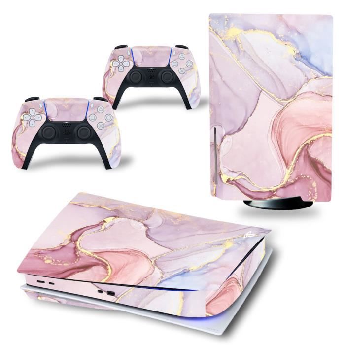 Skin Panthère Rose Pour PS5 - Protection Complète Manette Et Console - Vinyle 3M