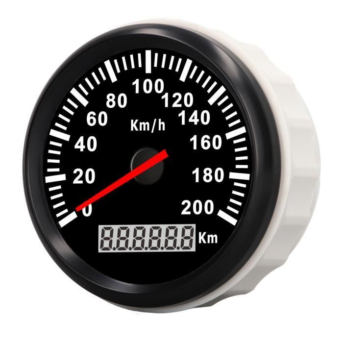 Compteur De Vitesse GPS 52mm Numérique - Pour Voiture, Bateau, Affichage Km/h, Mph, Nœuds