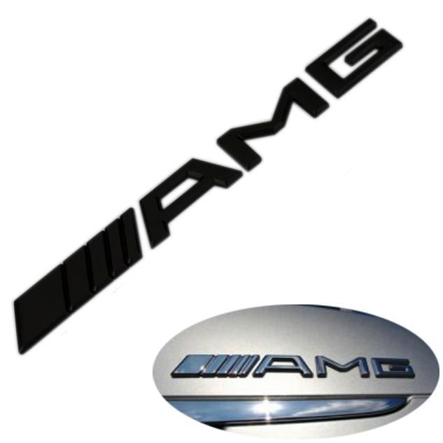 Logo AMG mercedes noir Brillant - Équipement auto