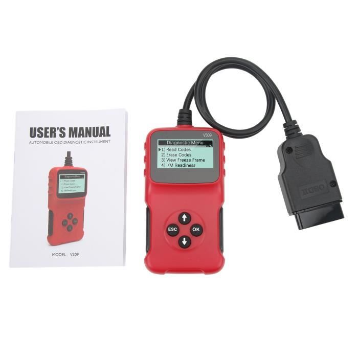 Scanner OBD2 ANCEL AS200 - Lecteur De Codes Défaut Moteur, Effacement, Données En Temps Réel - Mises à Jour Gratuites
