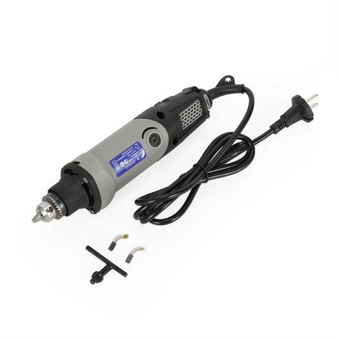 400W Meuleuse Droite Electrique Outil Rotatif Electrique Outil Rotatif Multi-usage pour Sculpter Découper Polir Ajourer Meulage