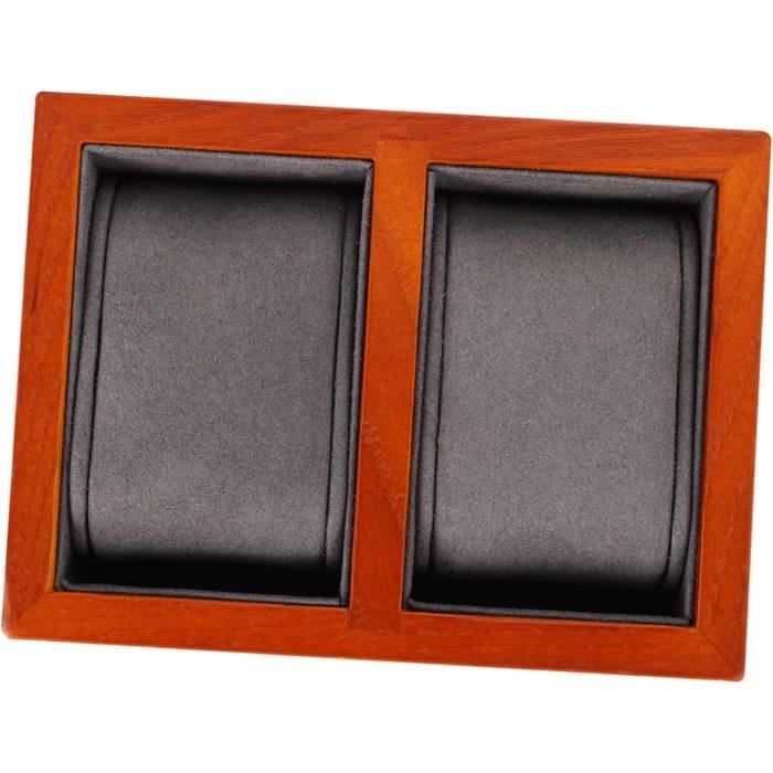 Boîte De Présentation De Montre En Bois à 6 Compartiments,Vitrine De Montres ,Boîte De Rangement Pour Montres Avec Coussin Amovible Marron, - Achat/vente Boite A Montre Mixte Adulte Marron