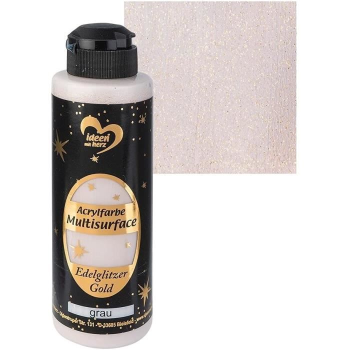 Ideen Mit Herz Peinture Acrylique Effet Poudre | 70 Ml | Aspect Antique | Haute Couvrance | Hautement Pigmentée | à Base D'eau (vert Pastel