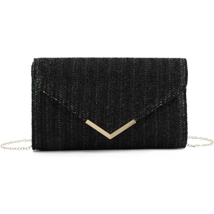 Pochette noire pour mariage outlet