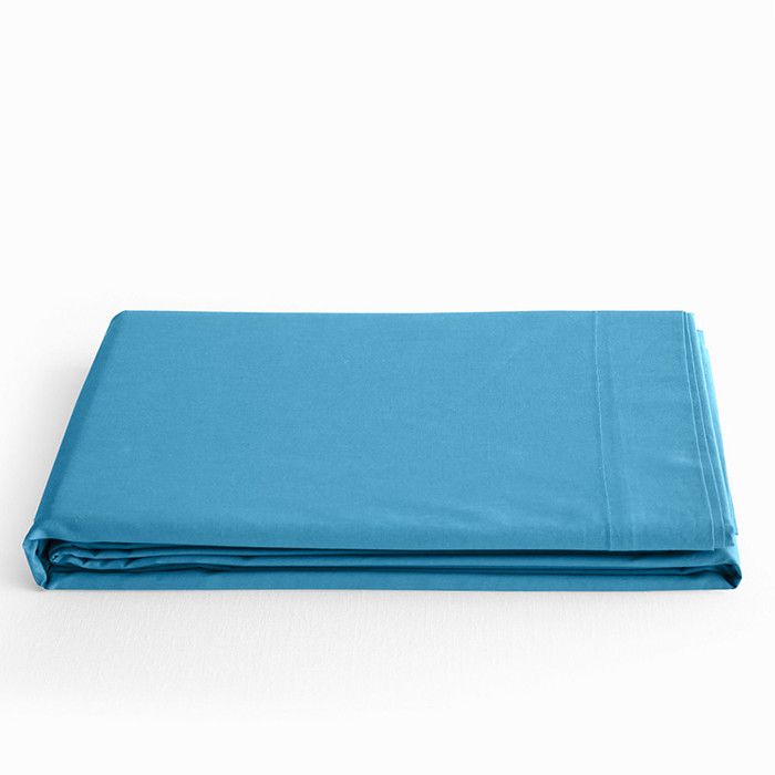 Drap plat Prémium pour lit 1 place & 2 places - 240x300 - Prémium Cyan Drap plat Prémium pour lit 1 place & 2 places - 240x300 - Prémium Cyan