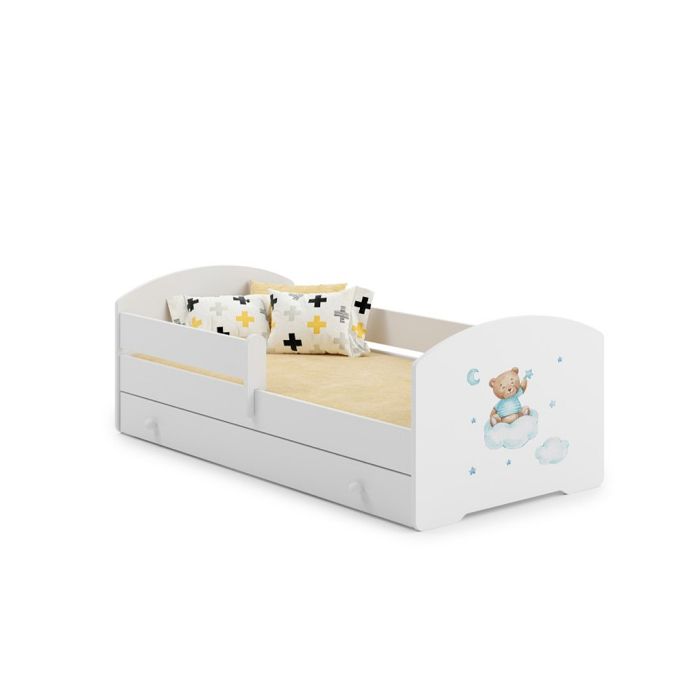 Lit enfant + gigogne 140x70 Ours avec matelas